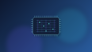 Visuel éditorial sobre représentant le calcul intensif et les infrastructures d’intelligence artificielle en France