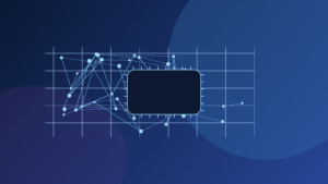 Visuel éditorial sobre représentant une infrastructure de calcul IA pour les start-up et industriels français