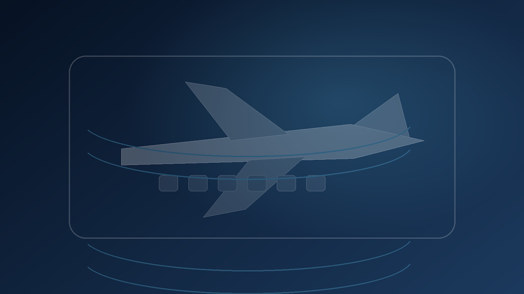 Visuel éditorial sobre représentant un avion cargo long-courrier et les flux de fret aérien