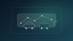 Visuel éditorial sobre représentant la location longue durée automobile et l’électrification des flottes