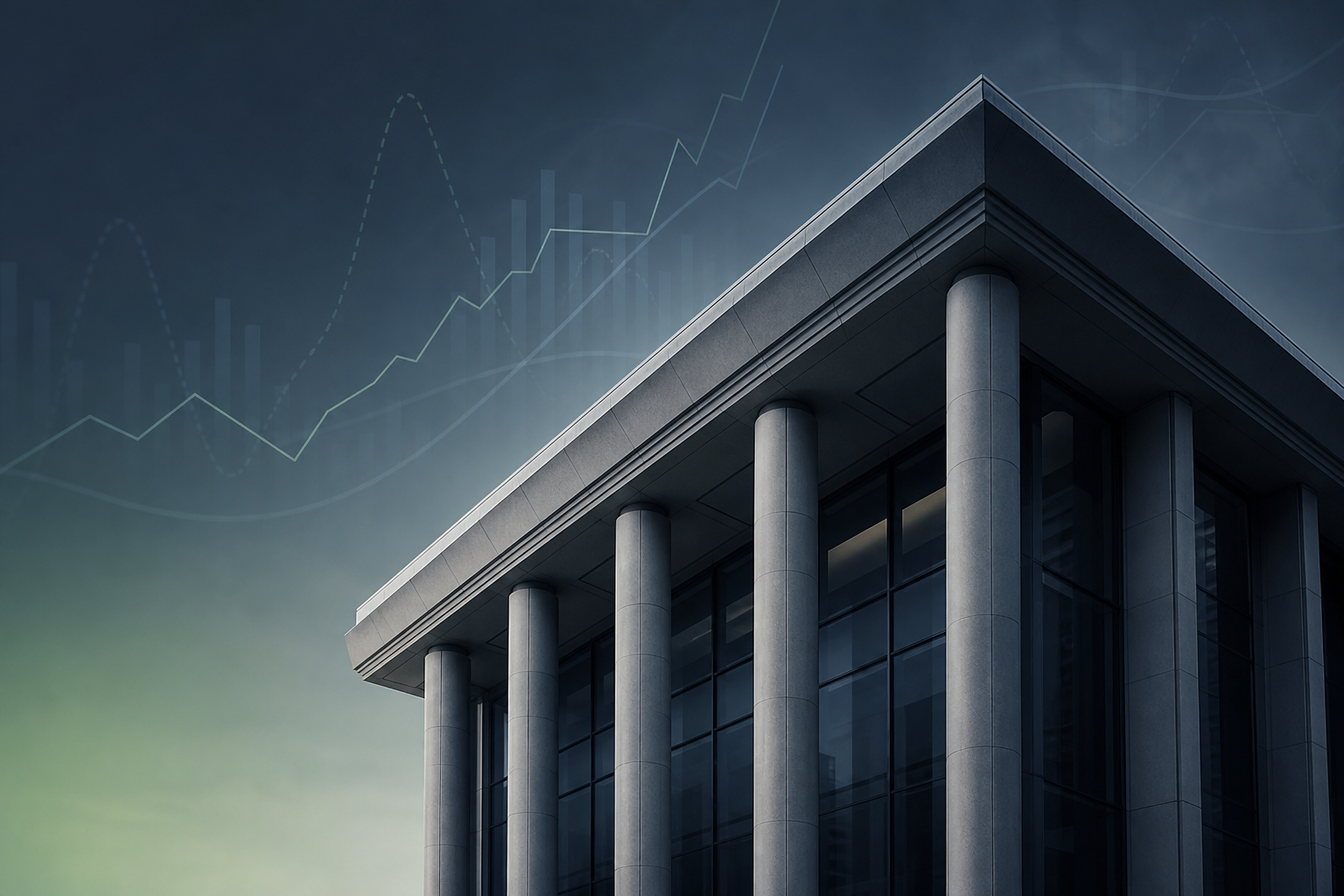 Visuel éditorial sobre représentant le resserrement du crédit bancaire en zone euro