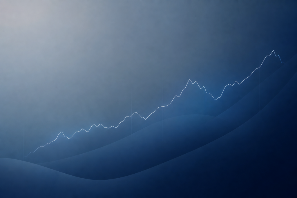Visuel abstrait sobre représentant l’activité économique française au premier trimestre 2026